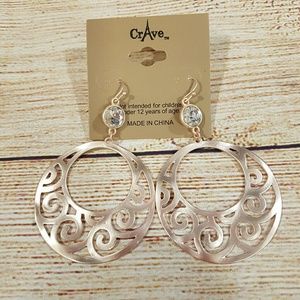 Crave Jewelry - 💎BOGO NWT Rose Gold Tone Disk Dangle Earrings Crave Jewelry - 💎BOGO NWT Rose Gold Tone Disk Dangle Earrings